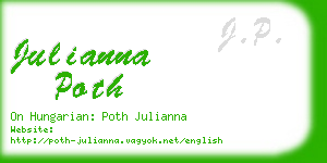 julianna poth business card